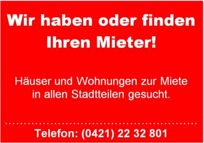 Hallo Referendarin sucht Wohnung zur Miete in Schwachhausen